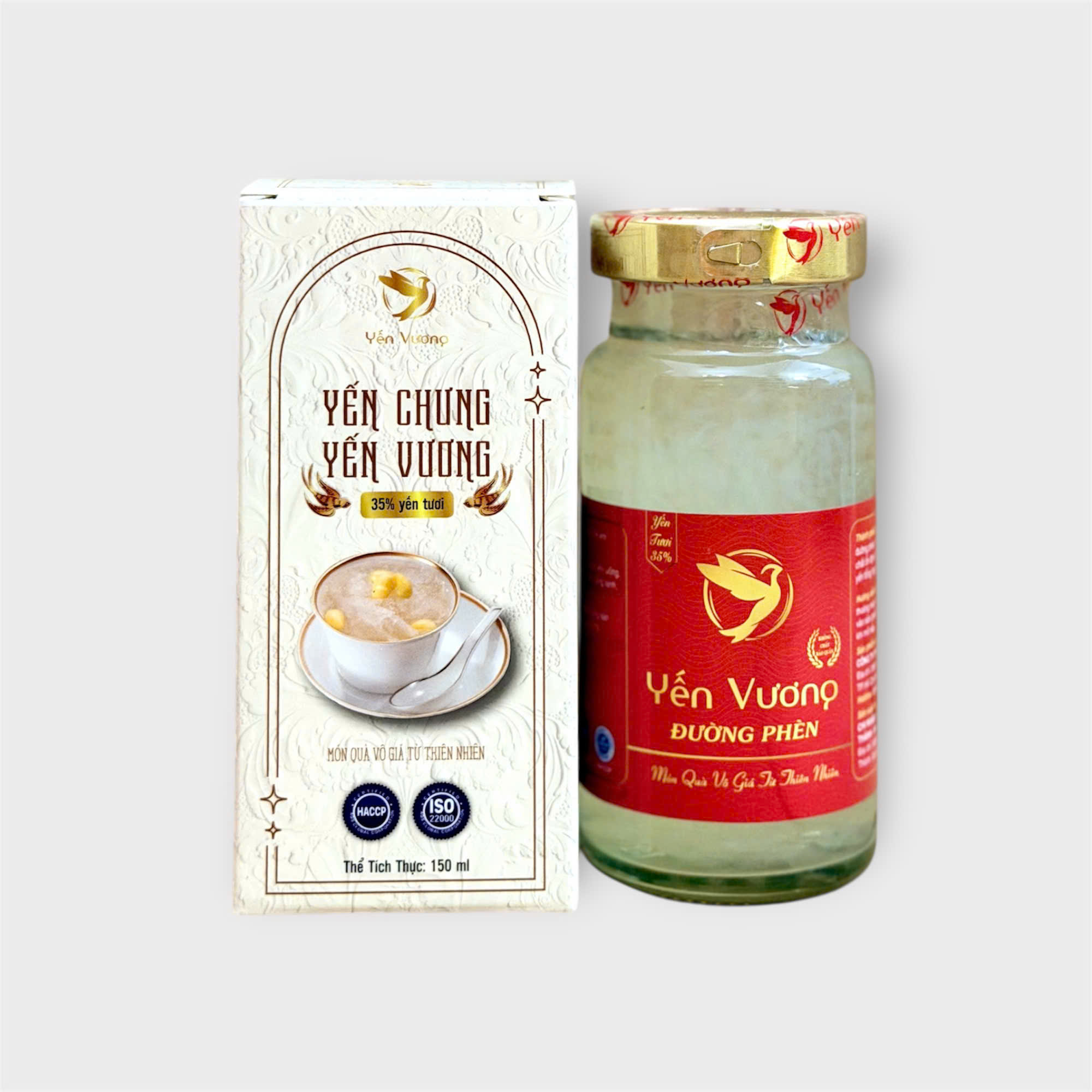 Hũ yến Vương 140ml có hộp Đường Phèn